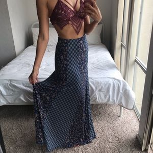 American Rag Blue Floral Print Maxi Dress/Skirt